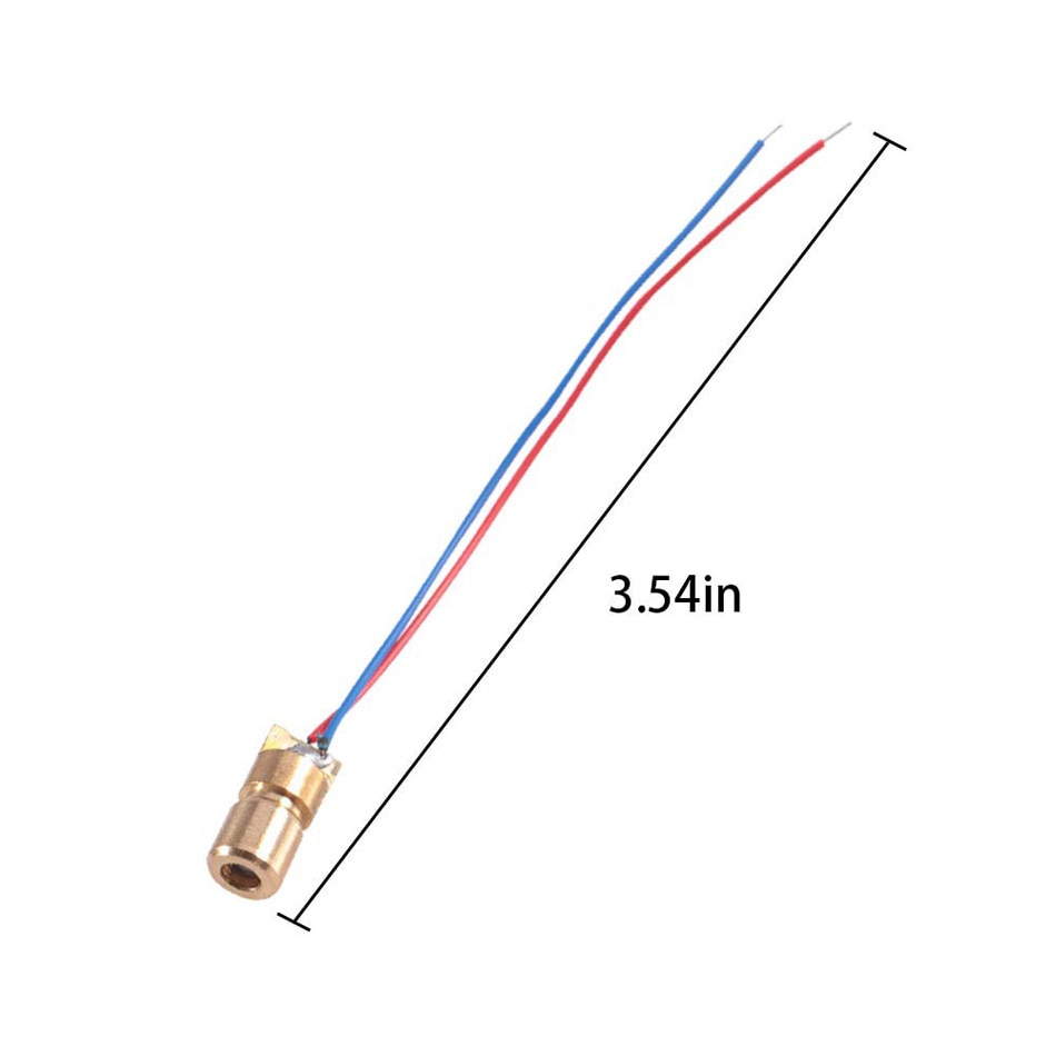 15pcs 5V 650NM 5Mw Red Dot Laser Head Red Laser Diode Laser Tube 6mm with Leads Head - Image 2