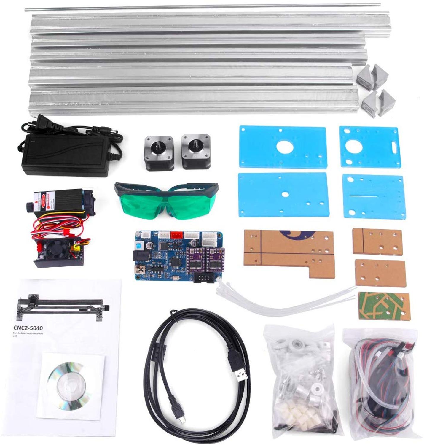 15w Laser Engraver working area 40cmx50cm,2500mw/5500mw CNC Machine,Desktop Laser Priter Wood Router Machine - Image 4