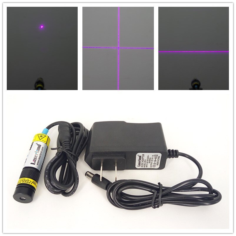 16*120mm 405nm 20mW 50mW 100mW 150mW 200mW Dot Line Cross Violet/Blue Laser Module Diode LD adapter - Image 3
