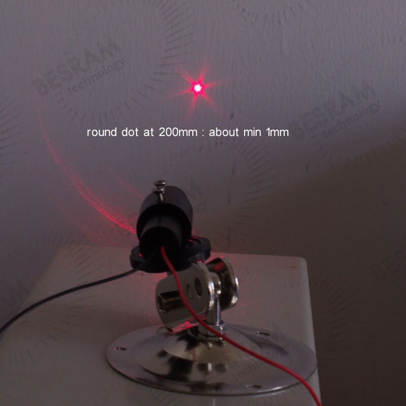 1656 Focusable 650nm 30mW 5VDC Red Laser Round Dot Diode Module Glass Lens - Image 5