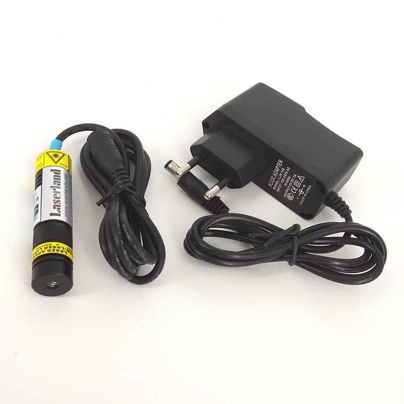 1665 405nm 20mw Foucsable Blue Violet Laser Diode Cross Module AC adapter Glass Lens - Image 2