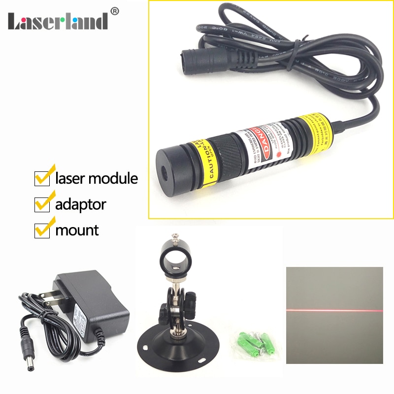 1668 Focusable 648nm 650nm 50mW 100mW 200mW Red Laser Line Module Locator Cutter LD for wood cutting machine sawmill