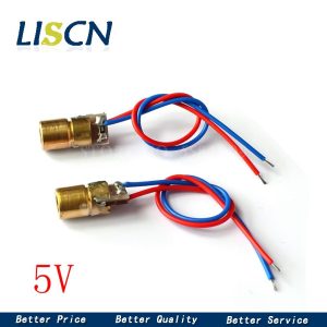 1PCS 5V 650nm 5mW Adjustable Laser Dot Diode Module Red Sight Copper Head Mini Laser Pointer