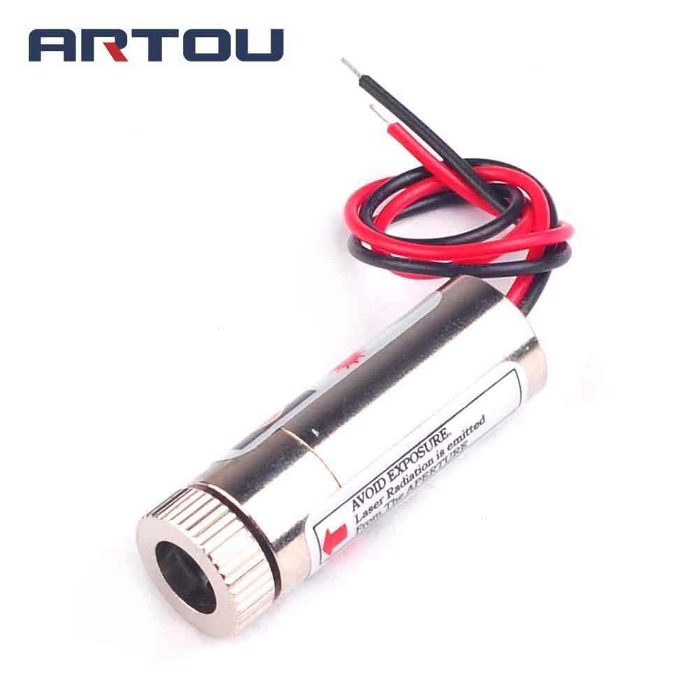 1PCS 650nm 5mW Red Point Laser Line Module Glass Lens Focusable Industrial Class - Image 2