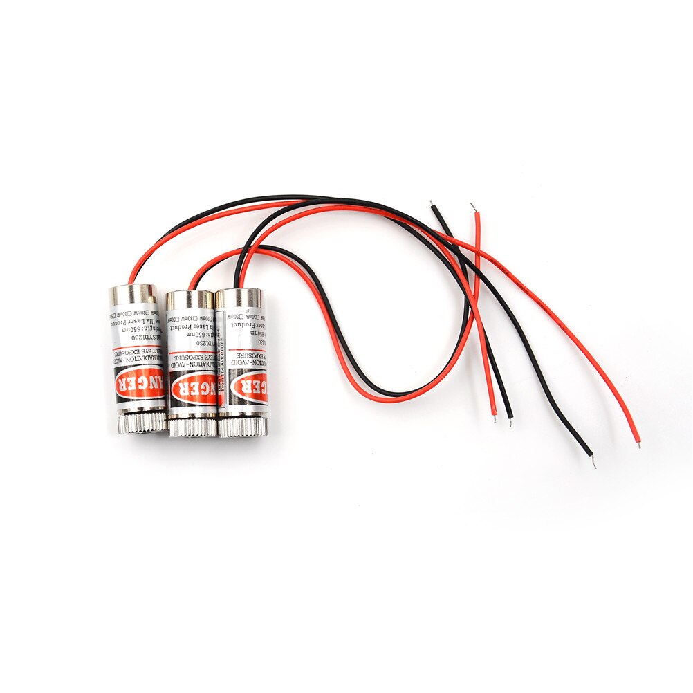 1PCS 650nm 5mW Red Point / Line / Cross Laser Module Head Glass Lens Focusable Industrial Class Hot Sale