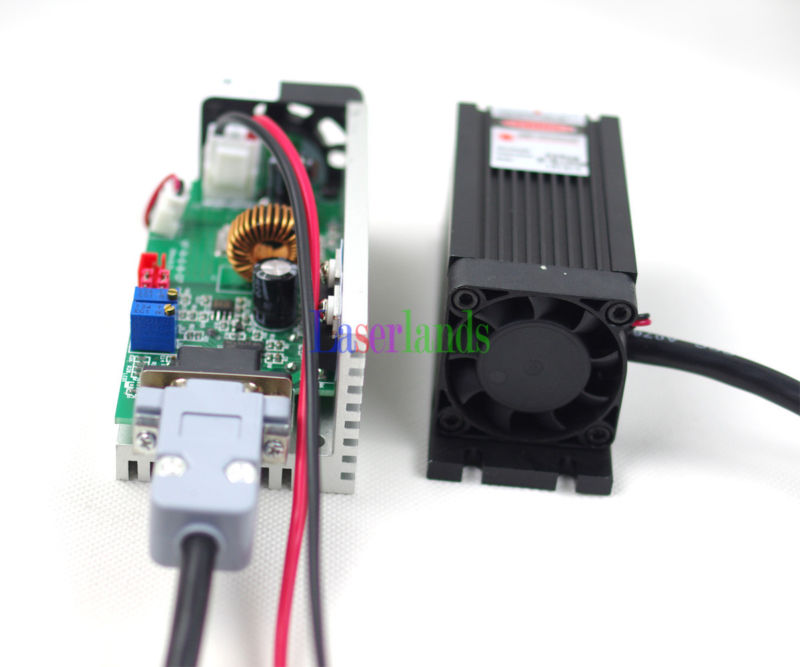 1W-1000mw 638nm Orange Red Laser Diode Module TTL 12VDC Fan - Image 3