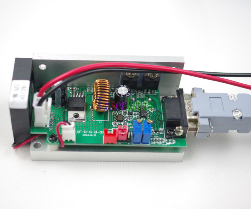 1W-1000mw 638nm Orange Red Laser Diode Module TTL 12VDC Fan