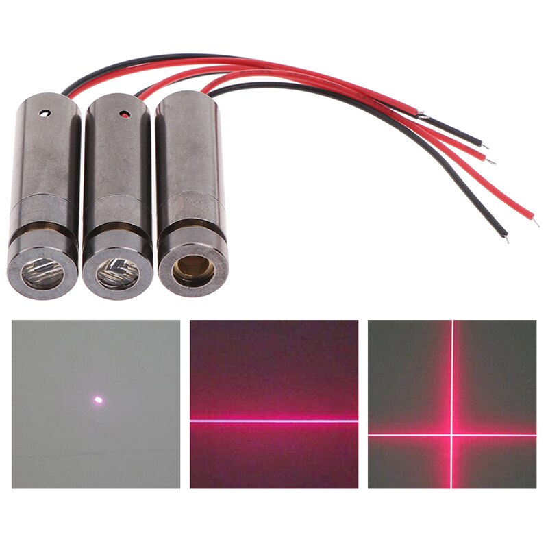1pcs 650nm 5mW Red Point / Line / Cross Laser Module Head Glass Lens Focusable Industrial Class - Image 2