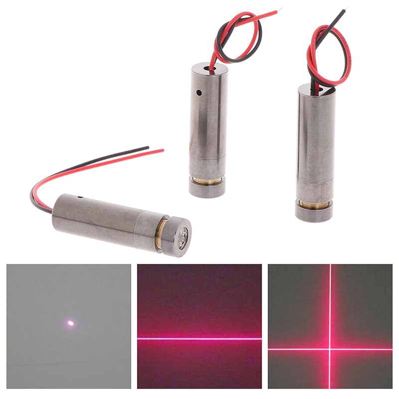 1pcs 650nm 5mW Red Point / Line / Cross Laser Module Head Glass Lens Focusable Industrial Class - Image 4