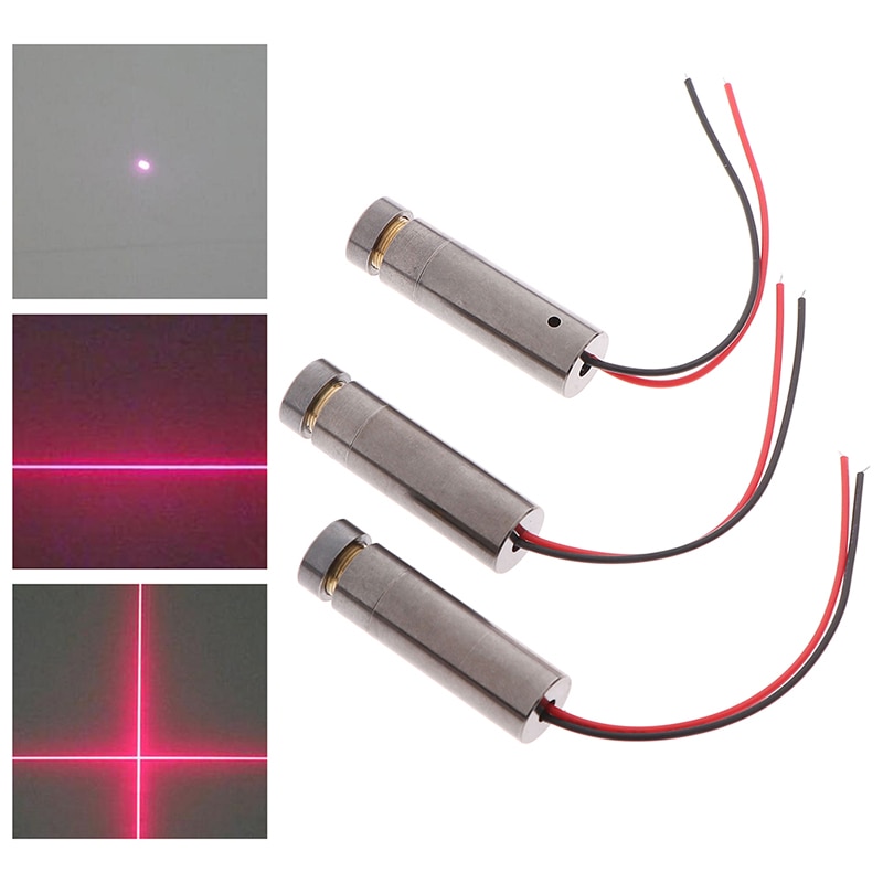 1pcs 650nm 5mW Red Point / Line / Cross Laser Module Head Glass Lens Focusable Industrial Class - Image 2