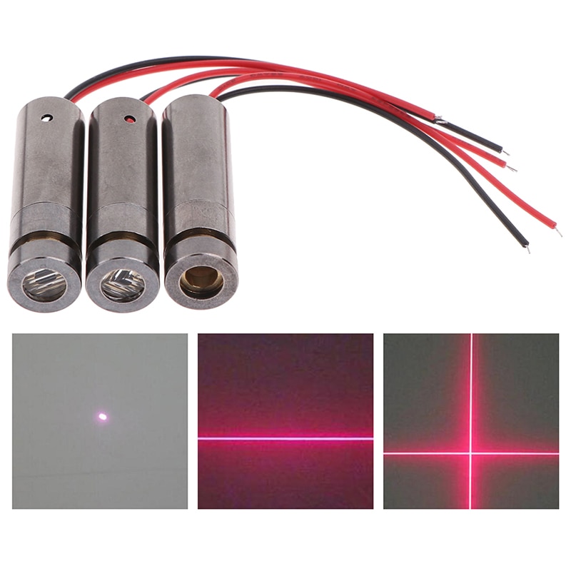 1pcs 650nm 5mW Red Point / Line / Cross Laser Module Head Glass Lens Focusable Industrial Class - Image 2