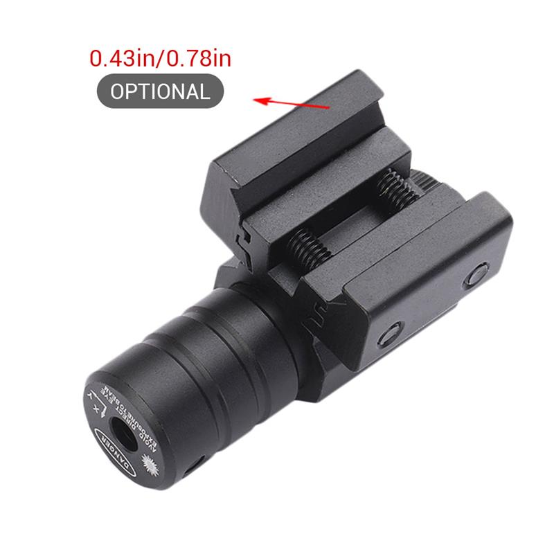 1set Mini Red Dot Laser Sight Scope Weaver Picatinny Mount Set For Gun Rifle Pistol Shot Airsoft Riflescope Hunting Accessories - Image 2
