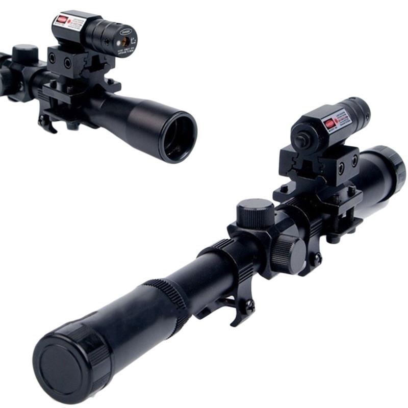 1set Mini Red Dot Laser Sight Scope Weaver Picatinny Mount Set For Gun Rifle Pistol Shot Airsoft Riflescope Hunting Accessories - Image 3