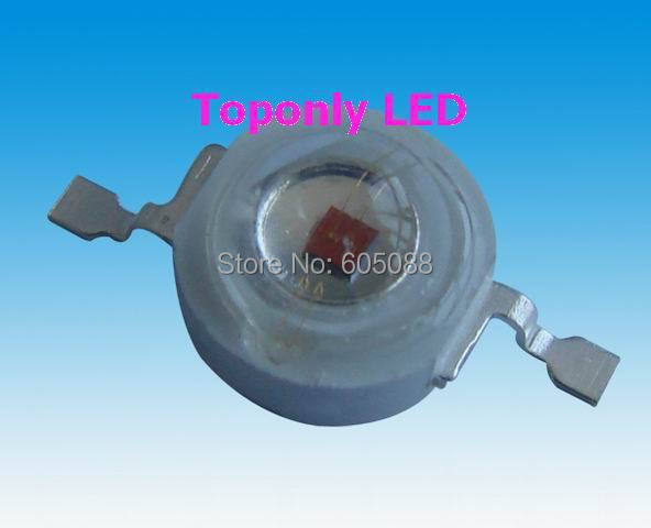 1w 660nm deep red color high power led laser diode high bright 20-30lm made by high quality Epileds chips 250pcs/Lot wholesale