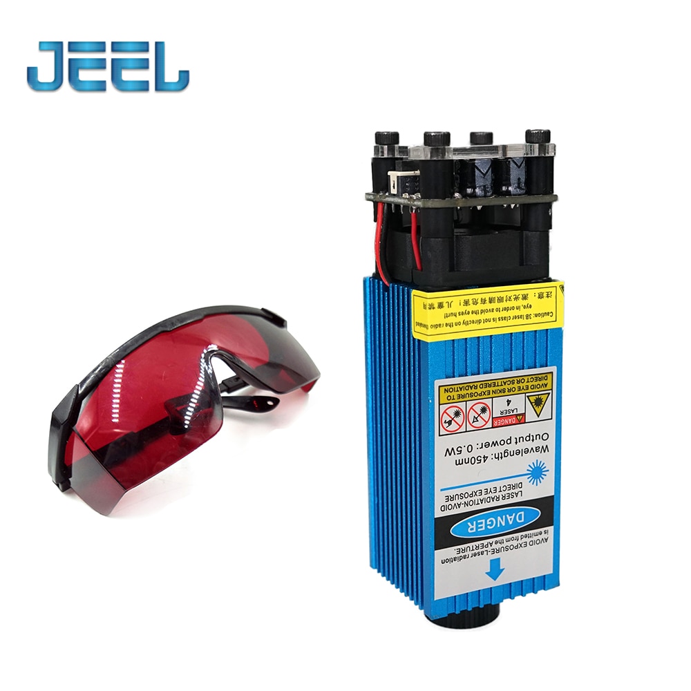 2.5W/3.5W.5.5W 450nm 33mm Focusing Blue Laser Module Laser Engraving And Cutting TTL/PWM Control Laser Tube Diode Glasses