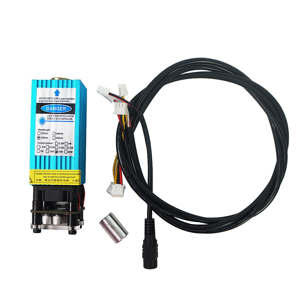 2.5W 3.5W 5.5W 7W 10W 15W Laser Module 405nm - 450nm Adjust Focus Blue Laser Engraving And Cutting TTL PWM Control Laser Head - Image 4
