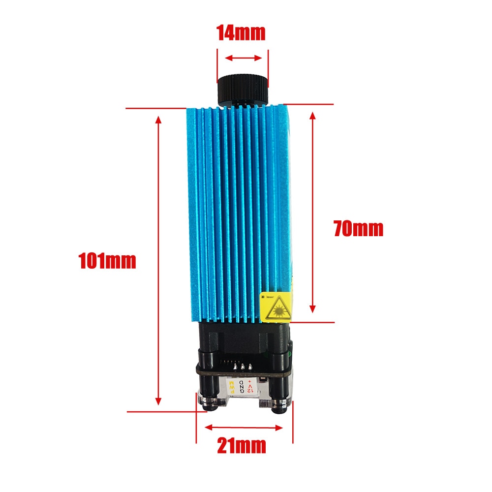 2.5W 3.5W 5.5W 7W 10W 15W Laser Module 405nm - 450nm Adjust Focus Blue Laser Engraving And Cutting TTL PWM Control Laser Head - Image 5