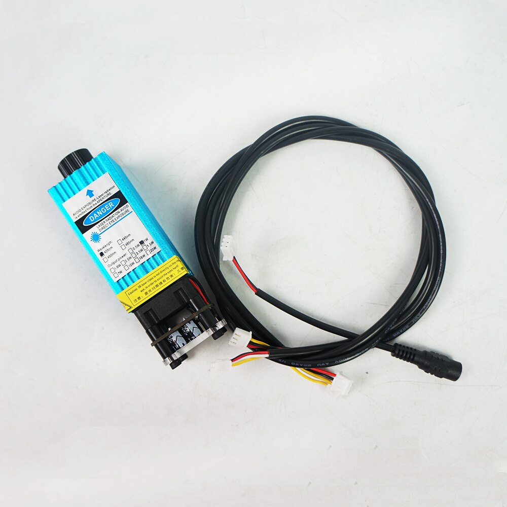 2.5W 3.5W 5.5W 7W 10W 15W Laser Module 405nm - 450nm Adjust Focus Blue Laser Engraving And Cutting TTL PWM Control Laser Head