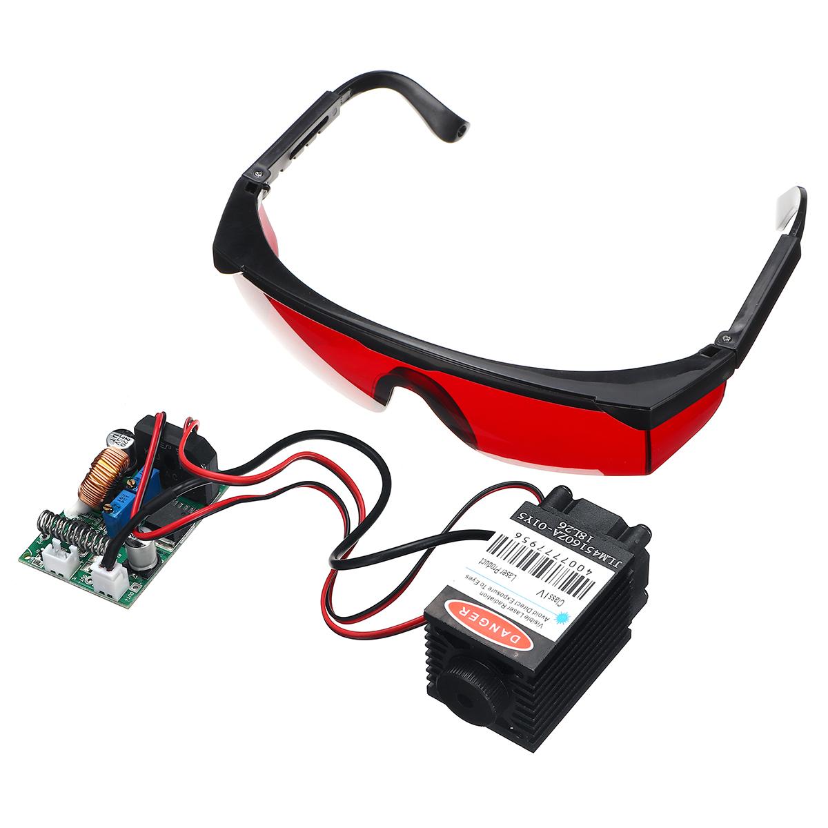 2.5W 450nm Blue Laser Module with TTL Driver Board Focusable High Power Goggles for CNC Cutting Laser Engraving Machine - Image 4