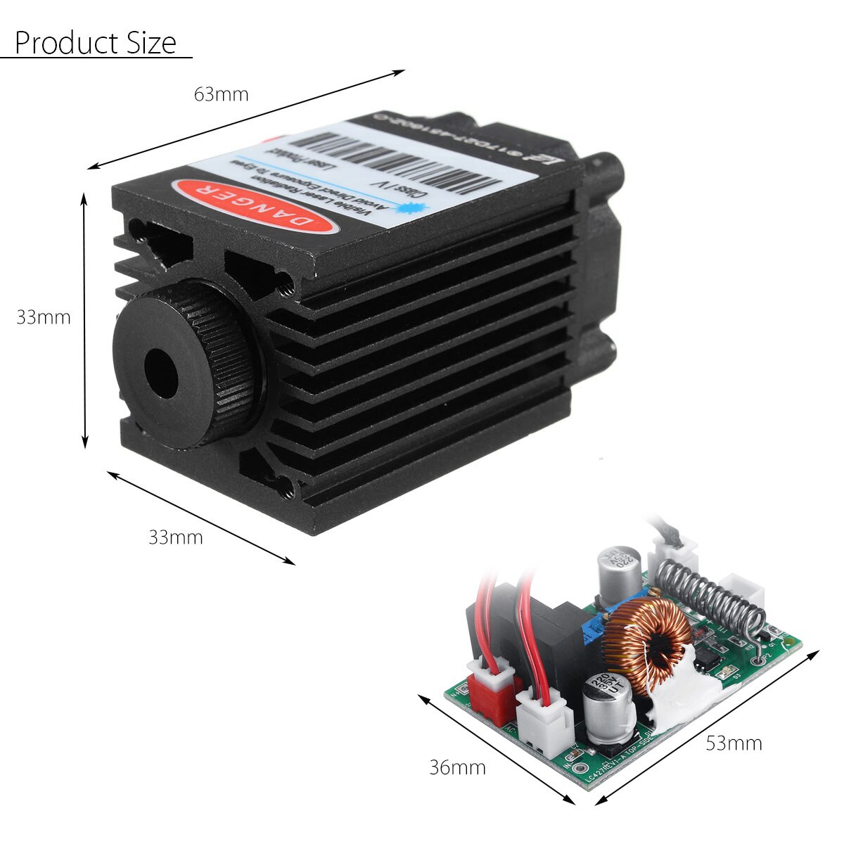2.5W 450nm Laser Head Module DIY Focusable High Power Blue TTL Cutting Carving CNC Goggles Engraving Machine Woodworking Parts - Image 5