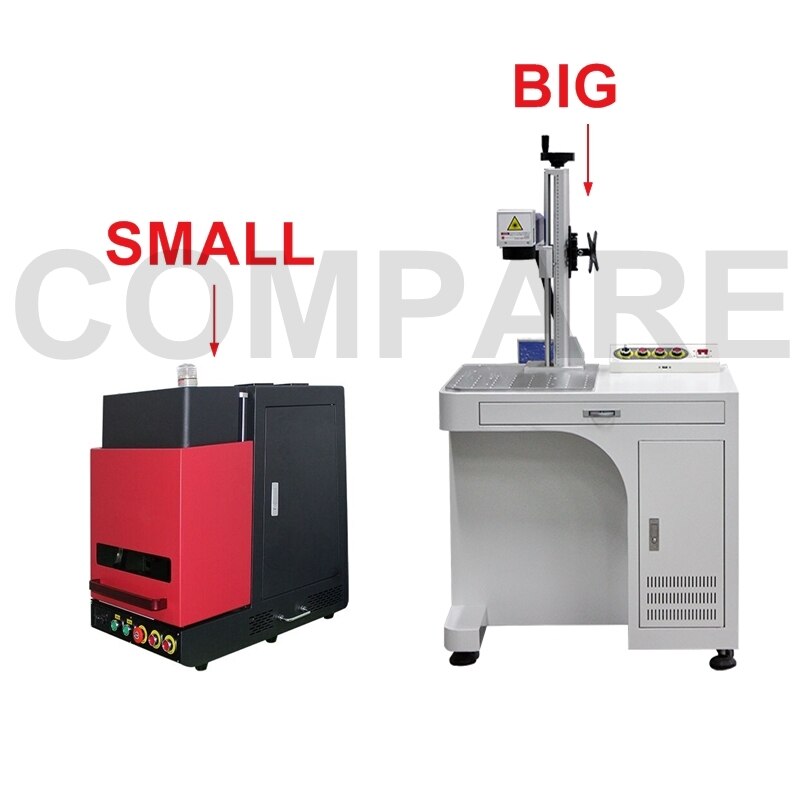 20-50W Closed Fiber Laser Nameplate Metal Marking Machine Raycus for Metal Iron Steel Gold Silver with Electrical Lift Function - Image 3
