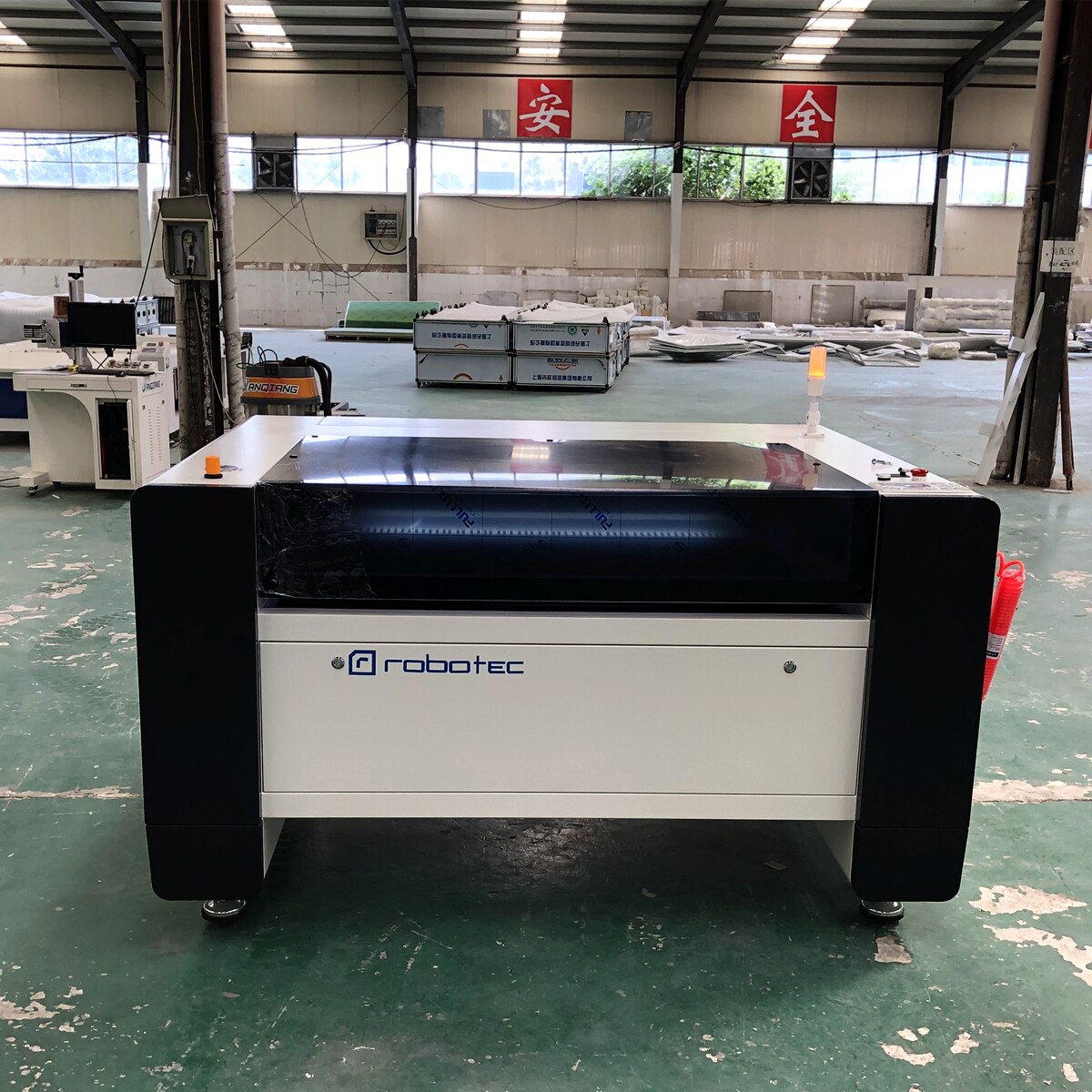 2020 NEW 100W CO2 1060 Laser Engraving Machine DSP RUIDA 6445G Laser Cutting Engraver & RECI Tube Y axis pass though to EU - Image 3