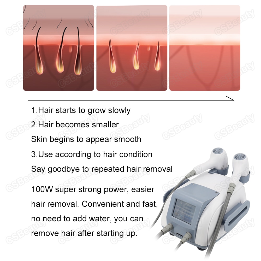 2021 New Portable 808nm Diode Laser Ice Hammer 2 in 1 Removal Machine Hair Remover Homeuse Spa Salon Skin Care Beauty Device - Image 3