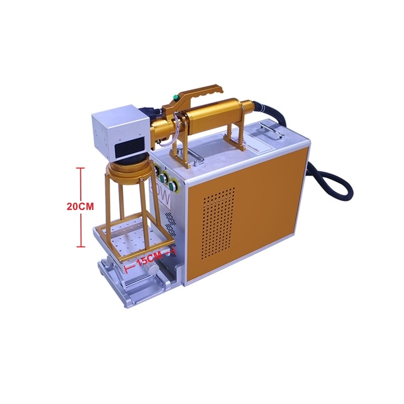 2021 hot sell fiber laser marking machine with rotary 30W Raycus metal engraving machine have good price - Image 5