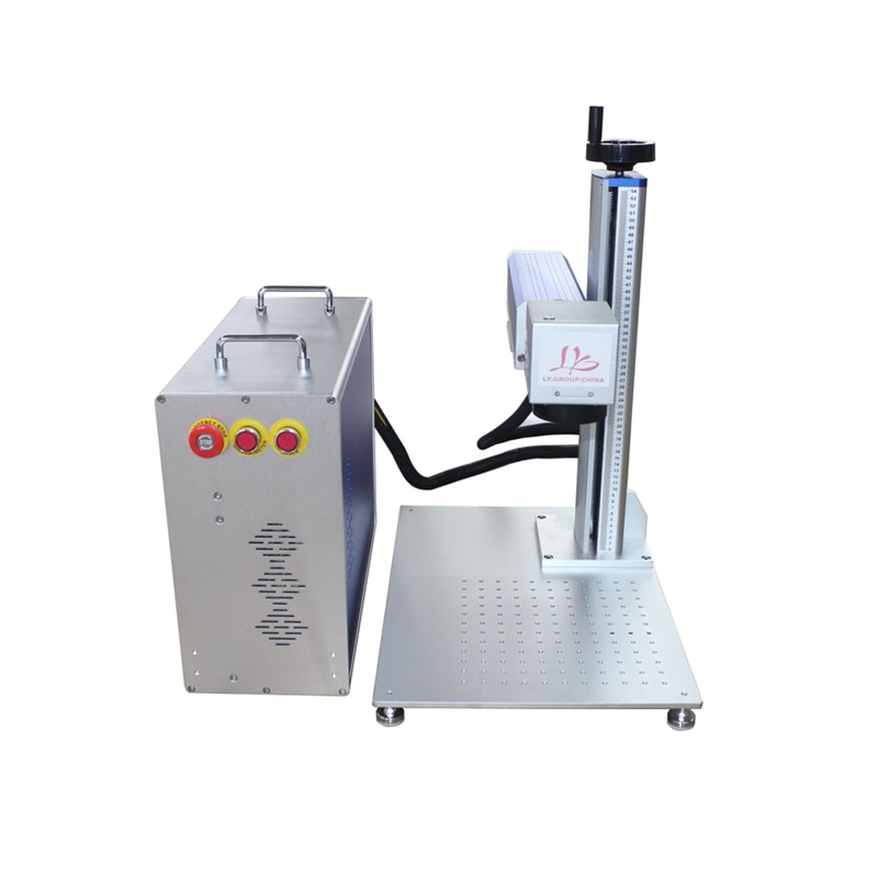 2021 hot sell fiber laser marking machine with rotary 30W Raycus metal engraving machine have good price