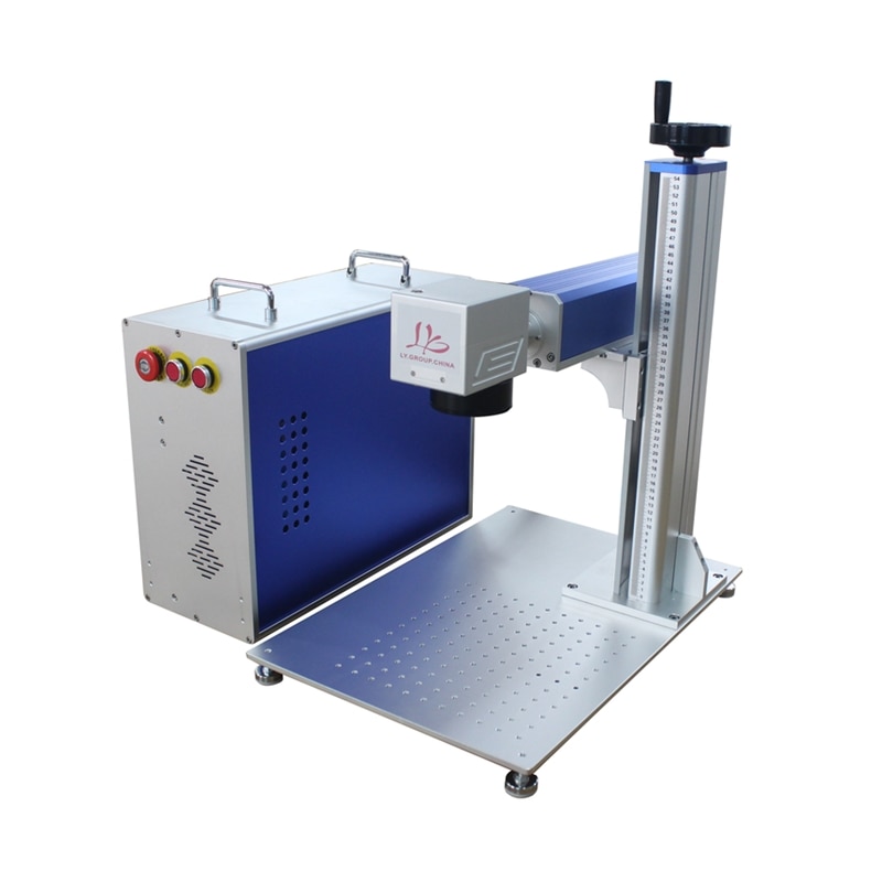 2021 hot sell fiber laser marking machine with rotary 30W Raycus metal engraving machine have good price - Image 3