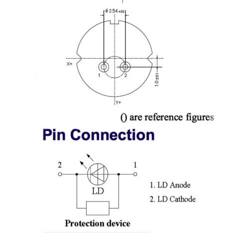 20PCS NICHIA NUBM49 φ9mm Blue 455nm 450nm 5.5W-6.5W Laser Diode LD (Tin-pin) - Image 5