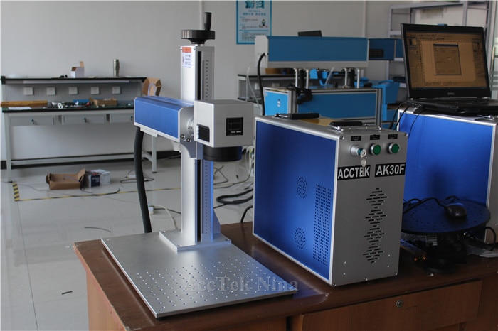 20W 30W 50W Metal Fiber Laser Marking Machine For Steel Laser engraver For Plastic Bag - Image 2