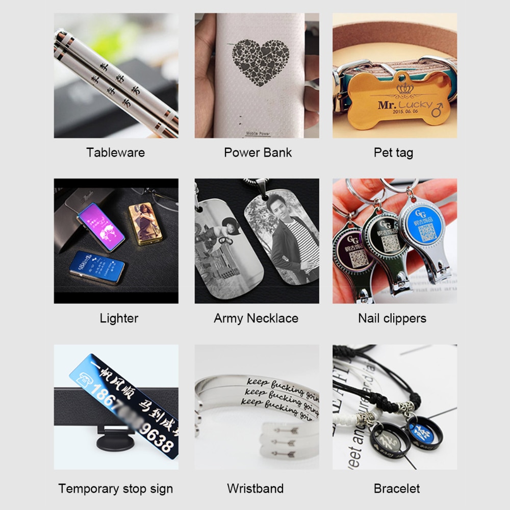 20W/30W Fiber laser marking machine for gold silver and aluminum engraving metal laser marking machine - Image 3
