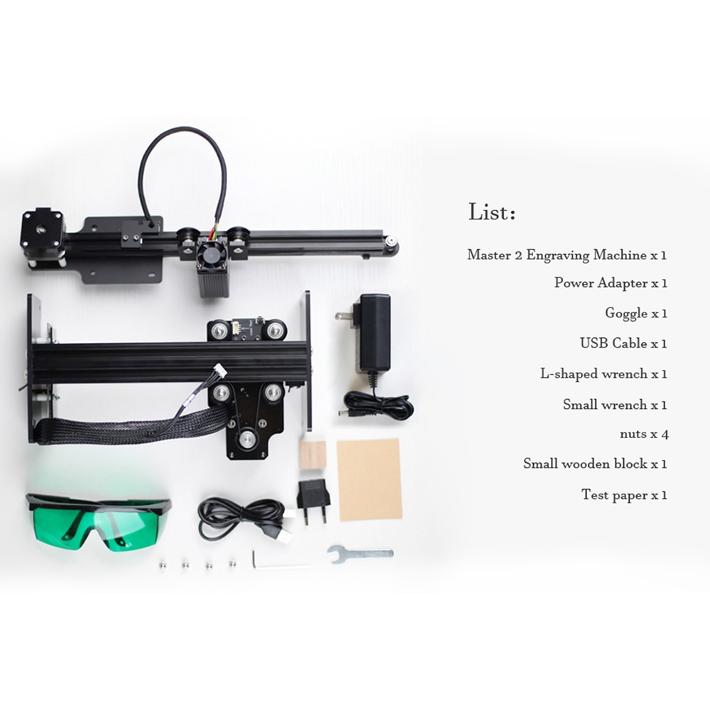 20W Desktop Laser Engraver Portable Engraving Carving Machine Mini Carver DIY Laser Logo Mark Printer for Metal Engraving Router - Image 5