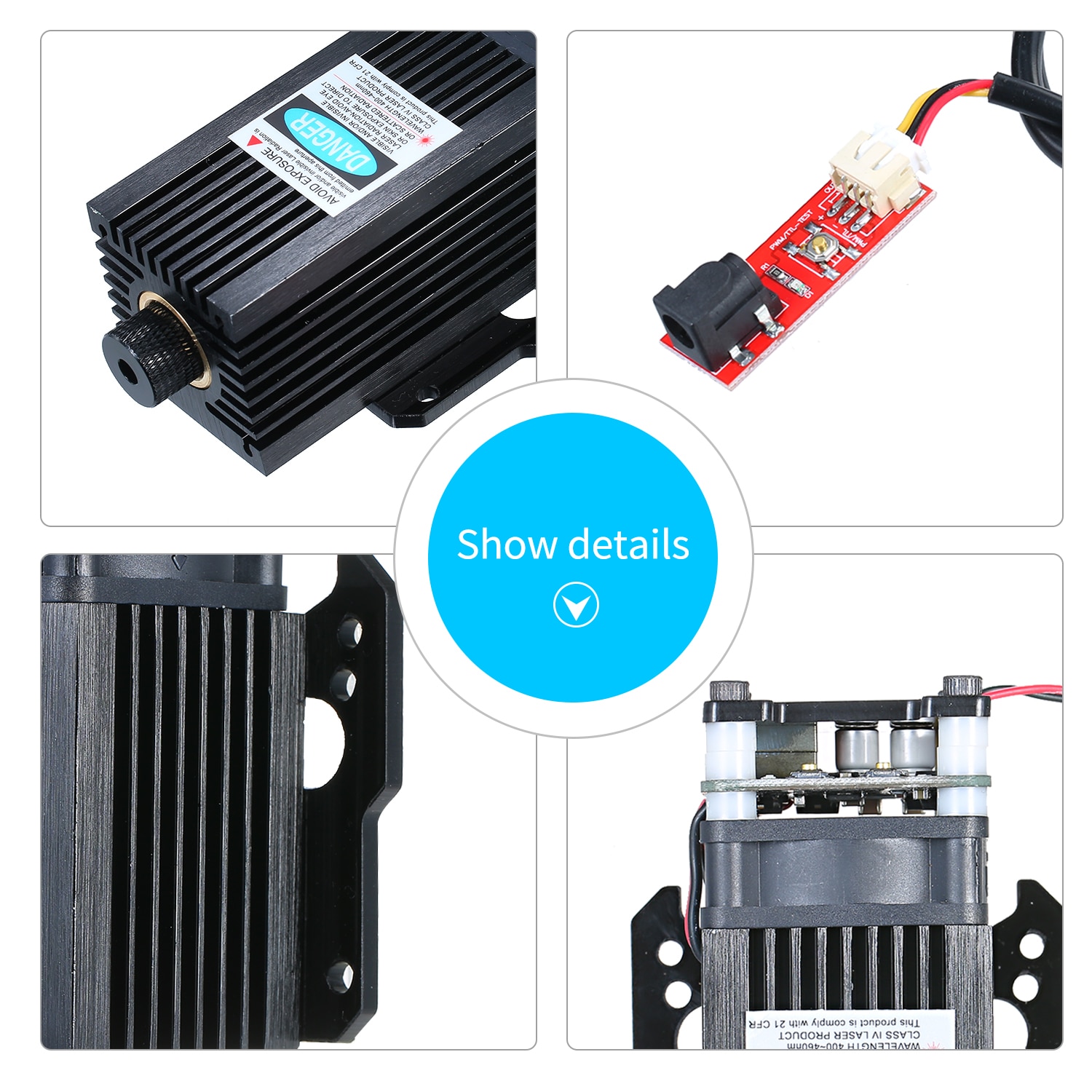 20W Laser Head Laser Module Laser Engraving Machine Woodworking Machinery Parts DIY Tools For VG-L7 Laser Engraving Machine - Image 4