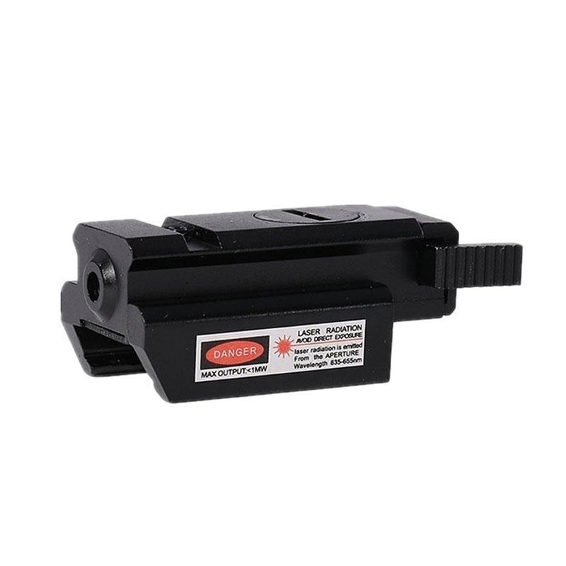 20mm Rail 5mw Mini Mira Red Laser Sight Scope Airgun Spike Glock 19 Pistol Tactical Hunting Optical Collimator Sight - Image 2