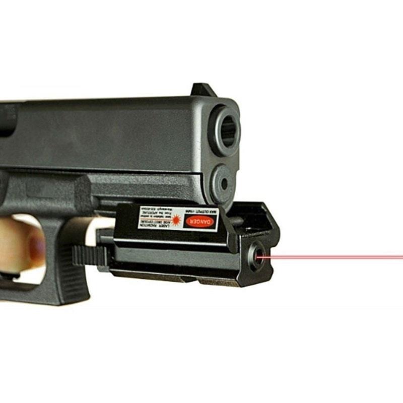 20mm Rail 5mw Mini Mira Red Laser Sight Scope Airgun Spike Glock 19 Pistol Tactical Hunting Optical Collimator Sight - Image 4