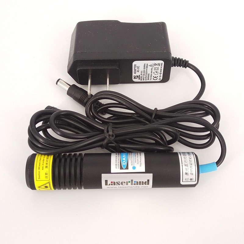 22X100mm 405nm 100mW Blue LINE Laser Module Diode LD adapter - Image 3