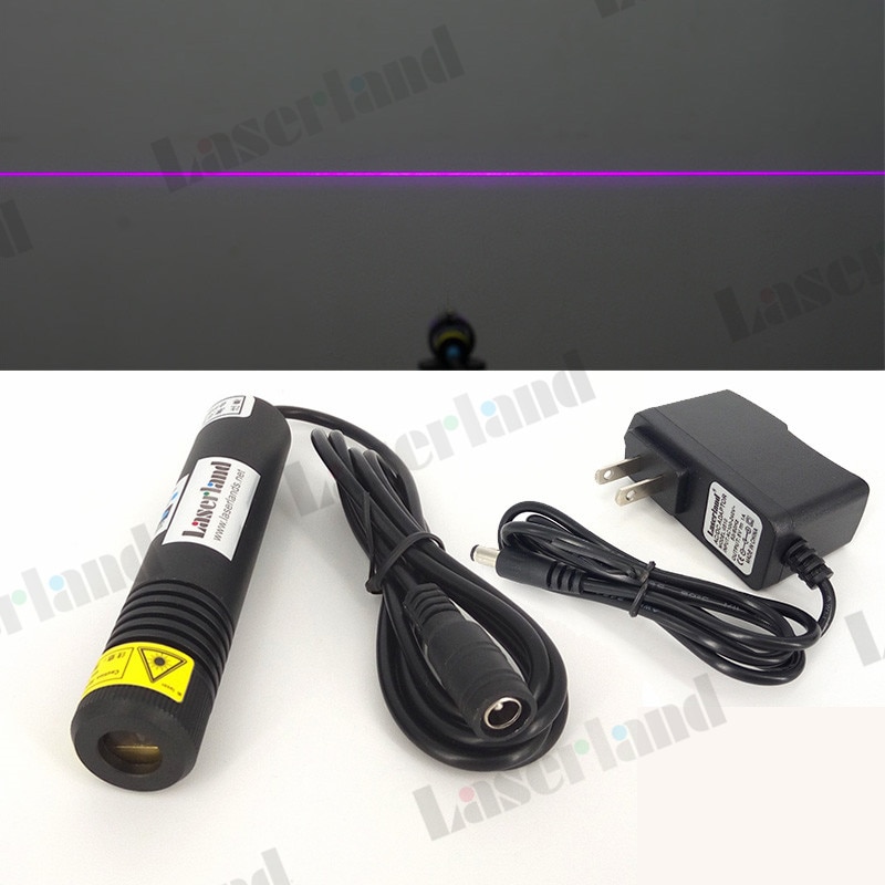 22X100mm 405nm 100mW Blue LINE Laser Module Diode LD adapter