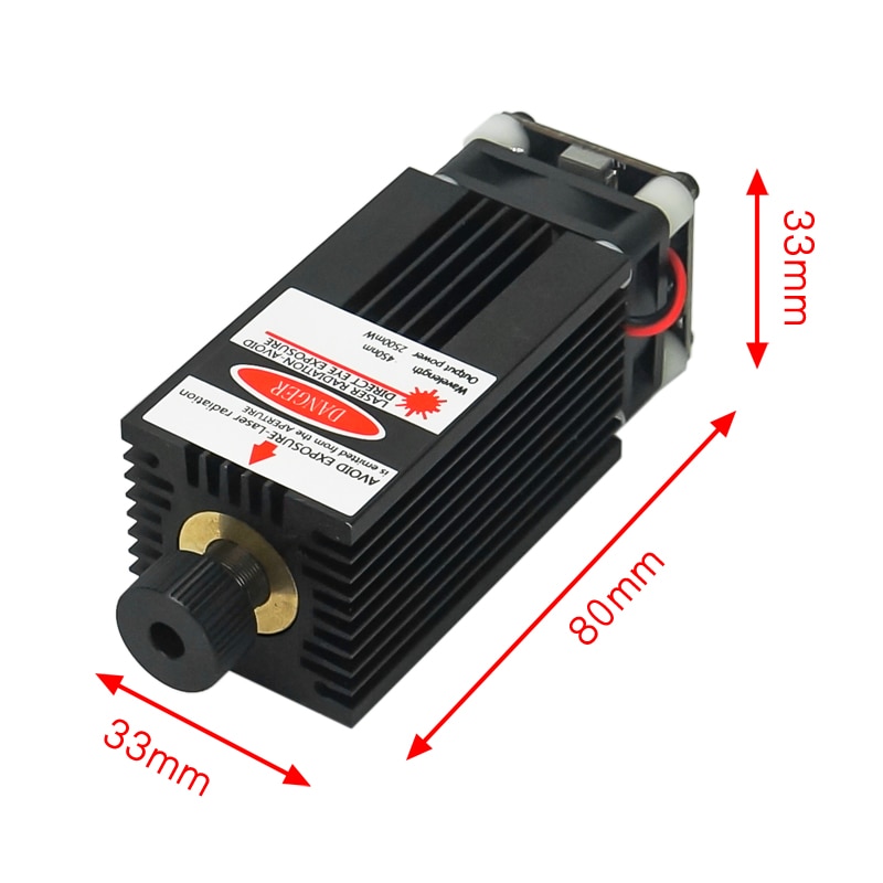 2500mw Laser Module 450NM Focusing Blue Laser Head Engraving Machine Tools 2.5W Laser Tube - Image 5