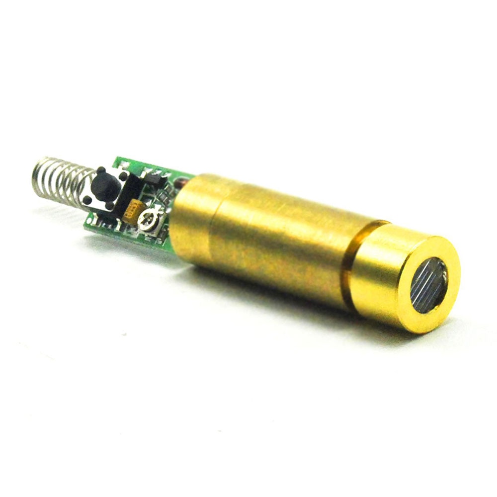2pcs 532nm 5mW 3V-3.7V Green Laser Line Diode Module w / Spring & Driver - Image 2