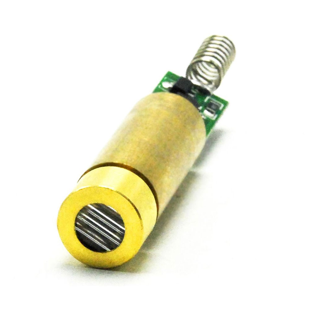 2pcs 532nm 5mW 3V-3.7V Green Laser Line Diode Module w / Spring & Driver