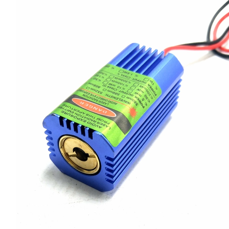 2pcs High Power 532nm 50mW Green Laser Diode Dot Module Spot Beam with Glass Lens 40mmx21mm - Image 2