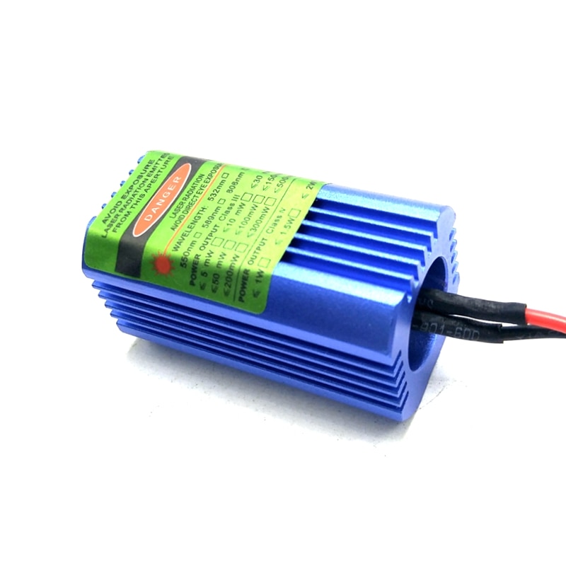 2pcs High Power 532nm 50mW Green Laser Diode Dot Module Spot Beam with Glass Lens 40mmx21mm - Image 4