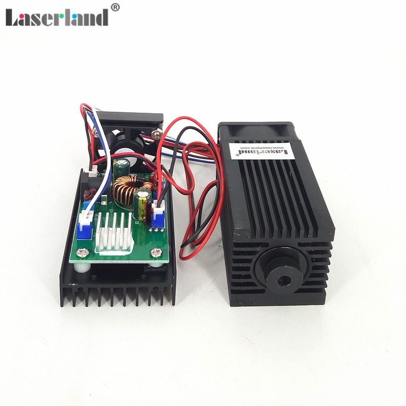 3.5W 450nm 445mW Blue Laser Module f CNC Carving w/ 3500mW Laser Diode Focusable Lens f DIY Engraving Cutting Cutter TTL