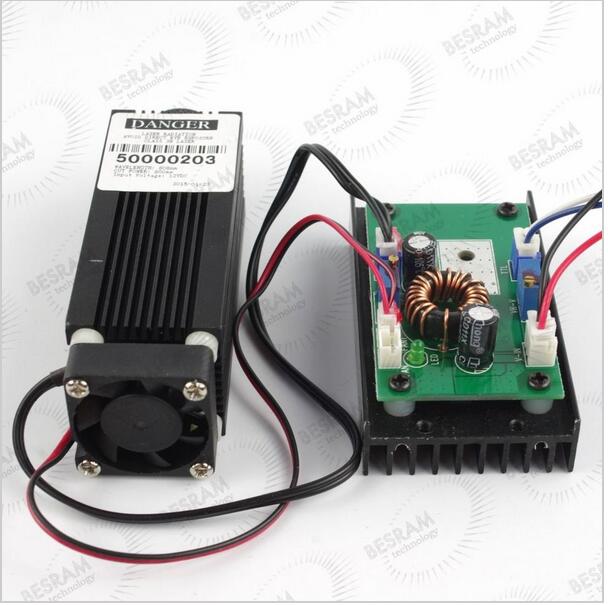 3.5W 450nm 445mW Blue Laser Module for CNC Carving w/ 3500mW Nichia Laser Diode - Image 2