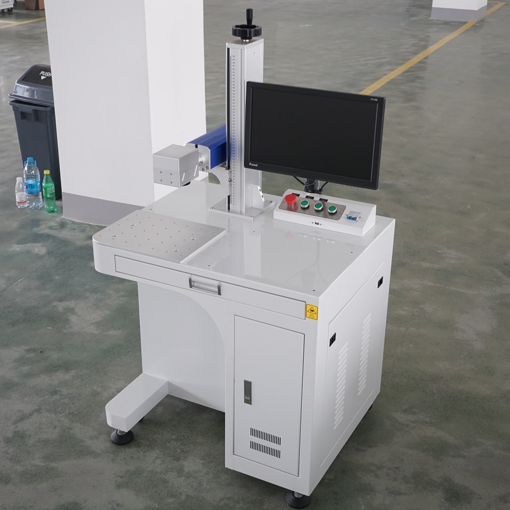 300x300mm Size 20W 30W 50W RAYCUS Optical Fiber Laser Marking Engraving Machine Metal Marker Laser - Image 2