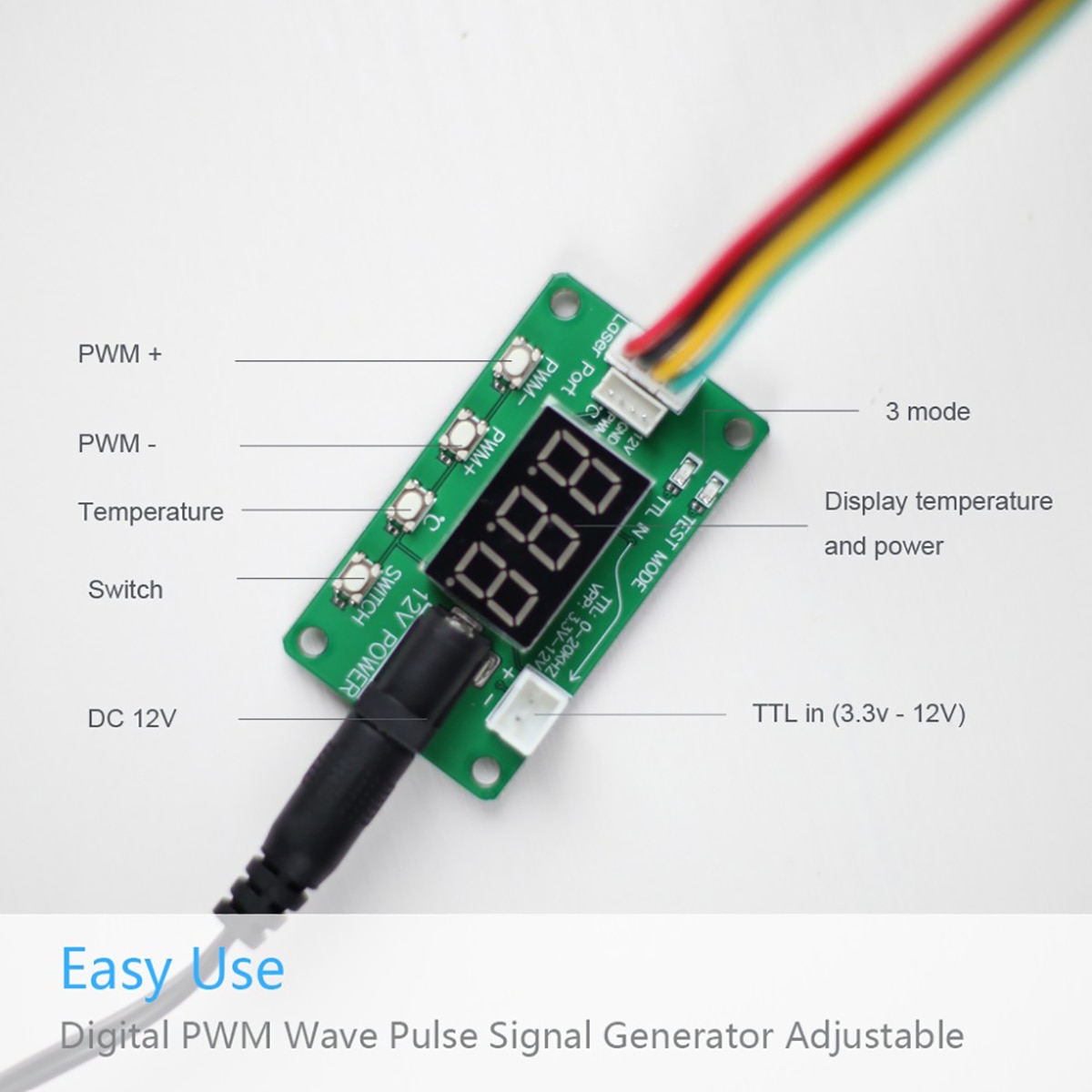 30W Focusable Laser Module 10pcs Universal Laser Engraving Module Kit with 450nm 7.5W Blue Laser Head for Engraver 3D Printer - Image 4