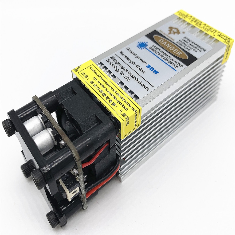 30W laser head laser module, rapid engraving of oxidized metal, used for wood marking, engraving and cutting tools, with PWM/TTL - Image 4