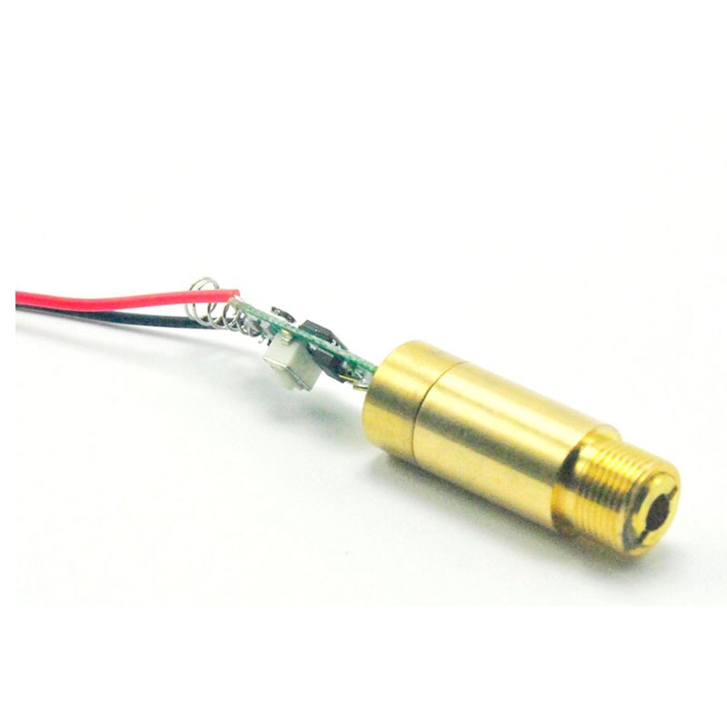 30mW 532nm Green Dot Laser Diode Module w 12x35mm Brass Housing & Glass Lens & APC Driver - Image 5